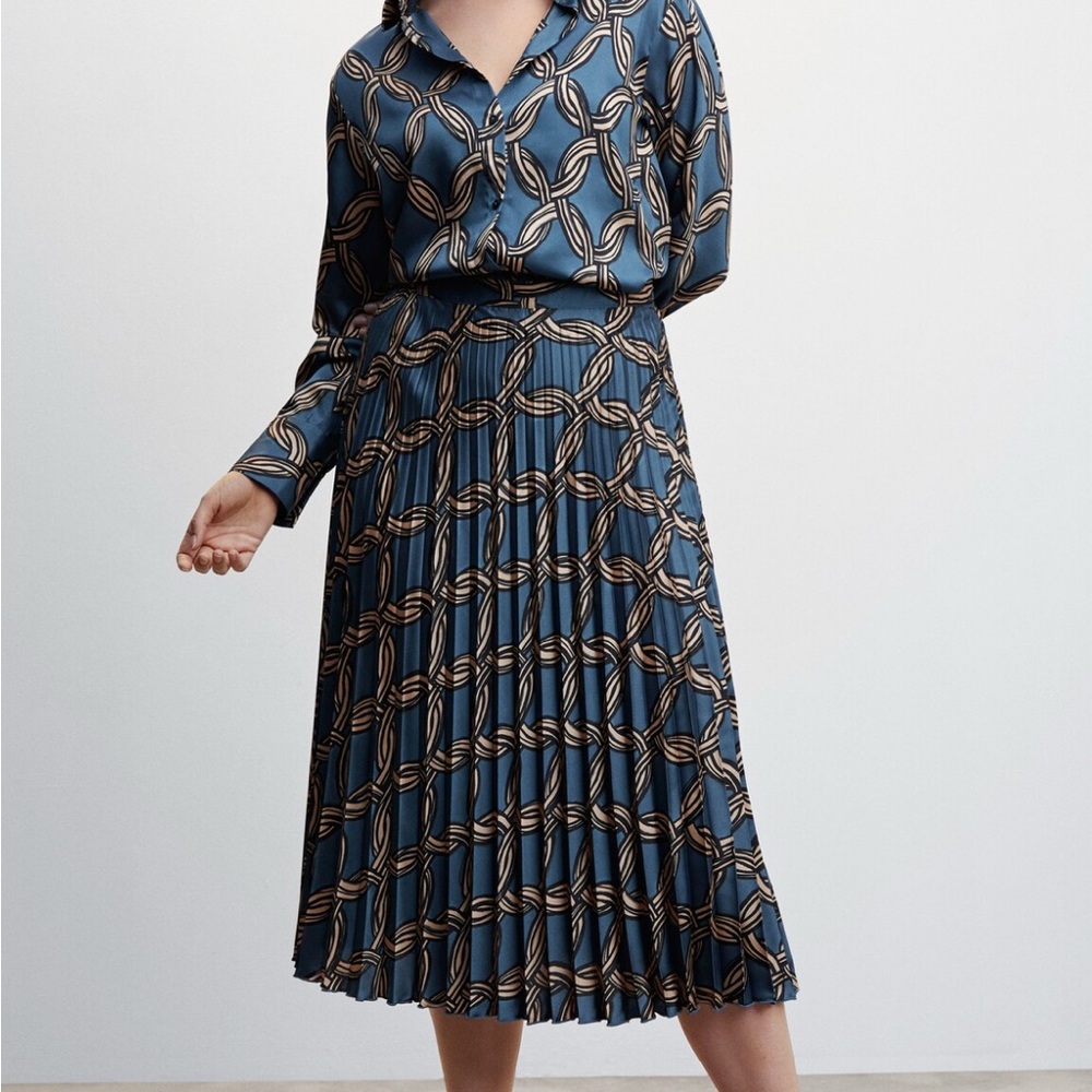 Mango Geometric Blouse